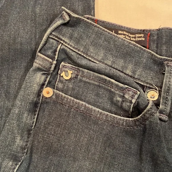 True Religion Women's Skinny Jeans - Dark Blue - Picture 3 of 10